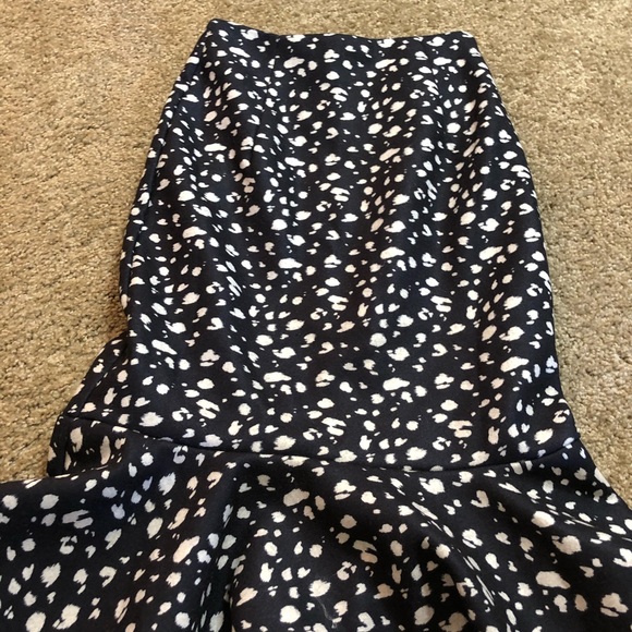Animal printed flare high waisted midi skirt - Picture 4 of 4
